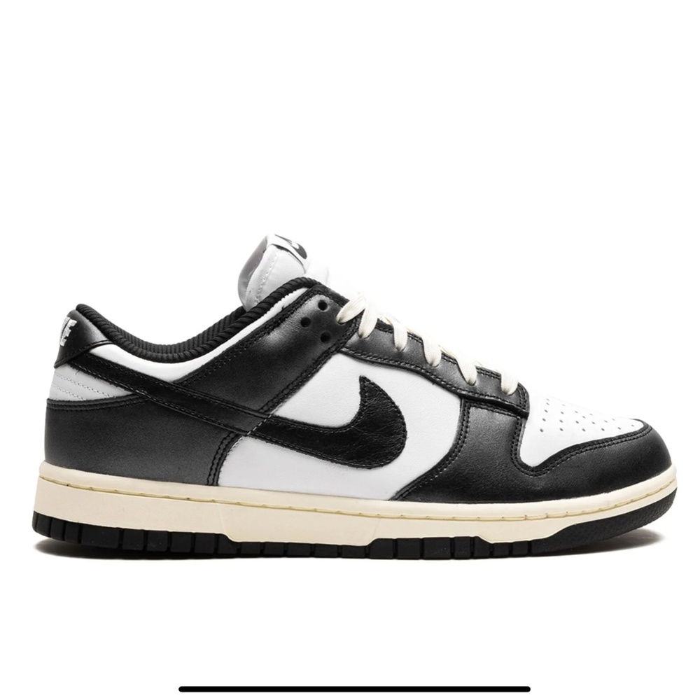 Nike Dunk Low Vintage Panda Black White Sneakers | Women’s 8